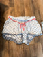 Blue White Pink Striped Shorts 14/16W