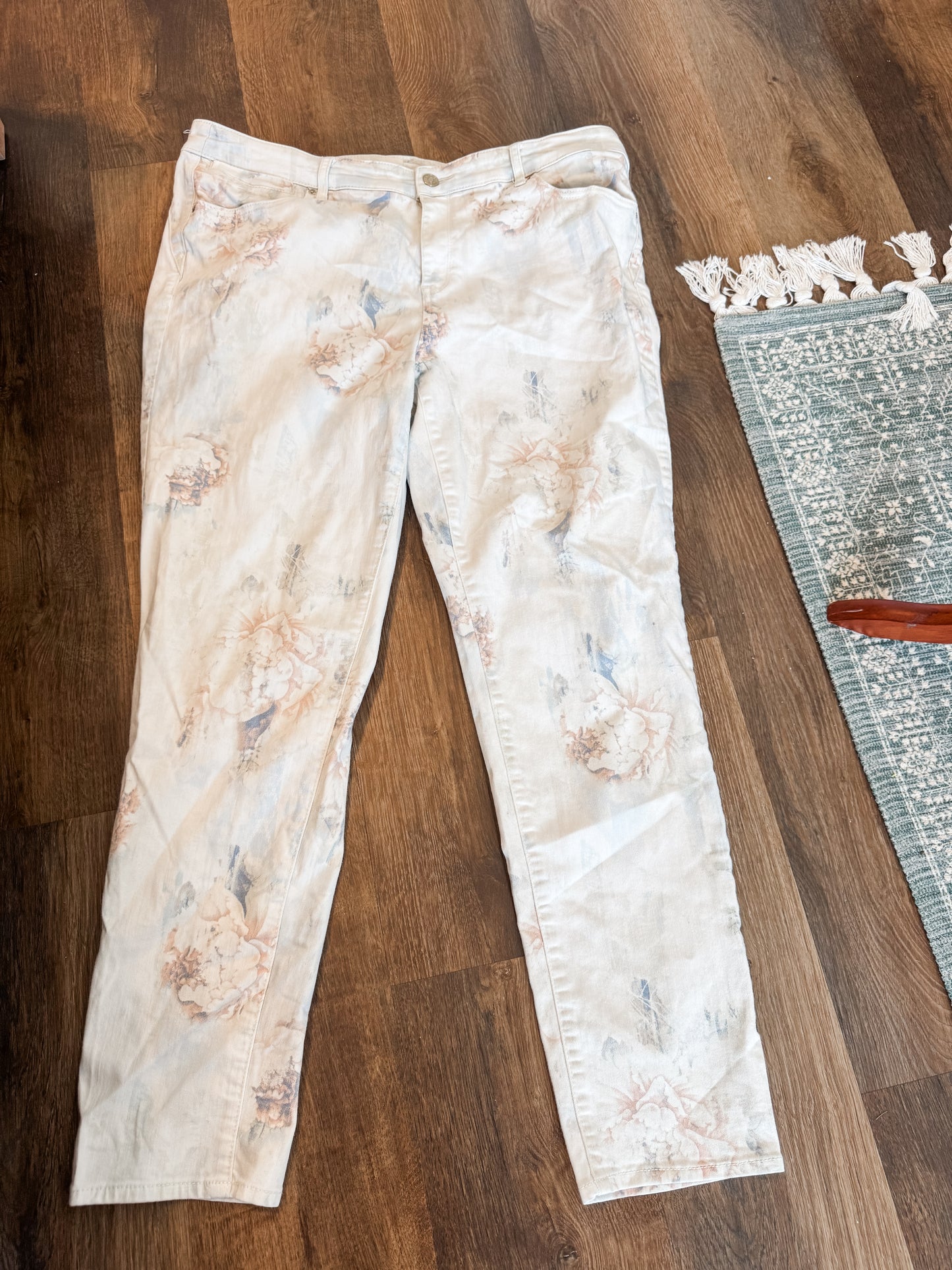 Floral Jeans XL/1X