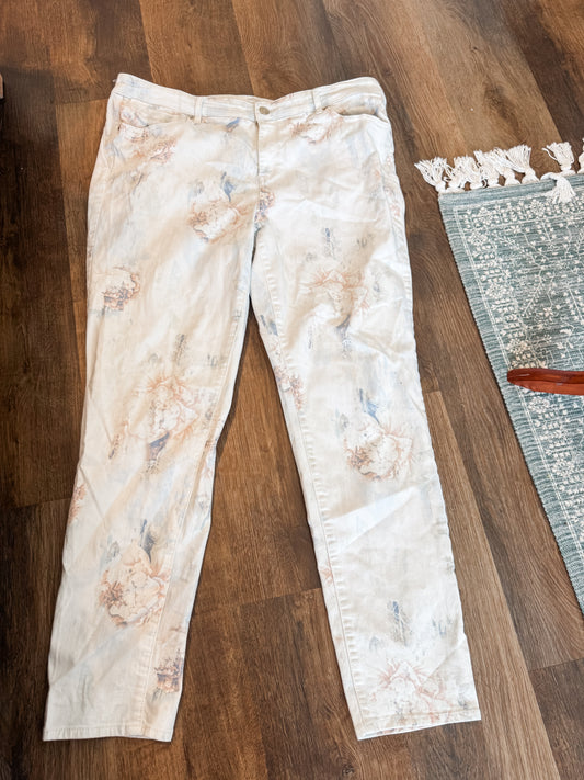 Floral Jeans XL/1X