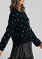 NEW Black Blue Heart Cardigan