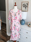 Pink Floral Maternity Dress L