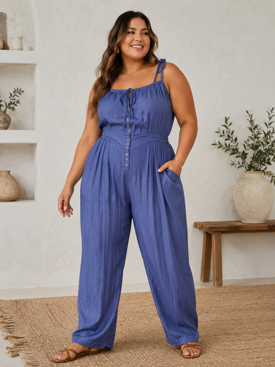 Navy Jumpsuit M/L