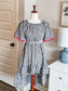Gingham Embroidered Dress 4
