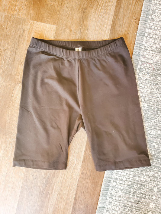 NEW Black Cotton Bike Shorts M